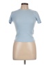 Zara Blue Short Sleeve Turtleneck Size L - photo 1