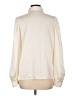 Ann Taylor 100% Polyester Ivory Long Sleeve Blouse Size L - photo 2