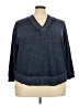 Chelsea & Theodore Blue Pullover Sweater Size 3X - photo 1