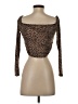 Shein Brown Long Sleeve Top Size S - photo 2