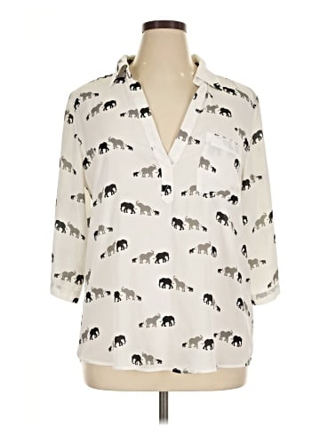 New York & Company 3/4 Sleeve Blouse (view 1)