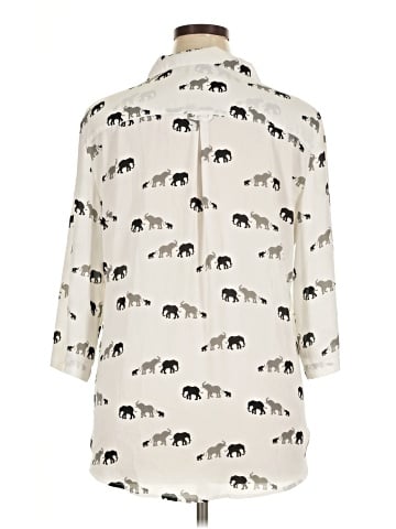 New York & Company 3/4 Sleeve Blouse (view 2)