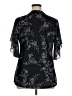 Timeson Black Short Sleeve Blouse Size XL - photo 2
