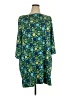 Lesley Evers Print Teal Casual Dress Size 2X - photo 1