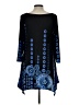 White Mark Blue 3/4 Sleeve Blouse Size L - photo 2