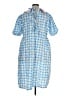 Assorted Brands Checkered-gingham Blue Casual Dress Size XL (estimated) - photo 2