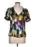 Vertigo Paris Black Short Sleeve Blouse Size L - photo 1