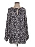 Garnet Hill 100% Viscose Floral Blue Long Sleeve Blouse Size S - photo 1