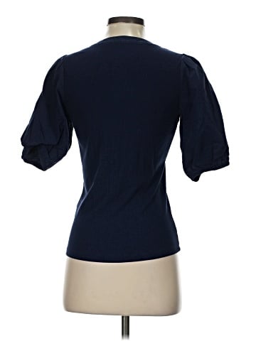 Madewell Puff-Sleeve Henley Knit Top (view 2)