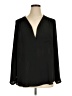 Pleione 100% Polyester Black Long Sleeve Blouse Size XL - photo 1