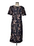 JS Collections 100% Polyester Paisley Brown Casual Dress Size 12 - photo 1