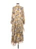 Sam and Jess 100% Polyester Paisley Yellow Casual Dress Size S - photo 1