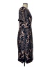 JS Collections 100% Polyester Paisley Brown Casual Dress Size 12 - photo 4