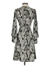 Veronica M. Paisley Gray Casual Dress Size S - photo 2