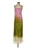Baobab Collection 100% Polyester Color Block Multi Color Green Casual Dress Size XS - photo 1
