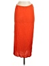 Old Navy 100% Rayon Solid Orange Casual Skirt Size M - photo 2