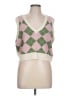 Double Zero 100% Acrylic Argyle Pink Sweater Vest Size L - photo 1
