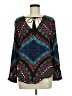 Ella Moss 100% Rayon Black Long Sleeve Blouse Size M - photo 1