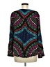 Ella Moss 100% Rayon Black Long Sleeve Blouse Size M - photo 2