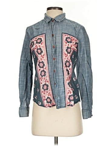 Free People Long Sleeve Button-Down Shirt (view 1)