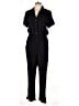 Olive and Oak 100% Rayon Solid Black Jumpsuit Size XL - photo 1