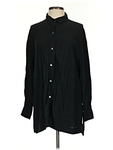 Eileen Fisher Long Sleeve Silk Top (view 1)