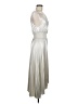 A.L.C. 100% Polyester Metallic Silver Cocktail Dress Size 6 - photo 4