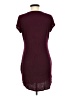 Mind Code Solid Burgundy Casual Dress Size M (estimated) - photo 2