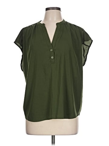 Banana Republic Factory Store Short Sleeve Blouse (view 1)