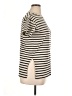 Unbranded 100% Cotton Stripes Ivory Short Sleeve Turtleneck Size XL - photo 4