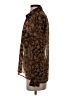 Outback Red Animal Print Brown Long Sleeve Blouse Size S - photo 5