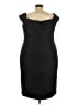 Eliza J 100% Polyester Tweed Gray Cocktail Dress Size 22 - photo 2