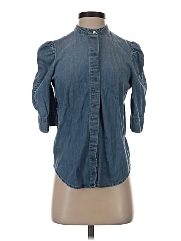 FRAME 3/4 Sleeve Button-Down Shirt (view 1)