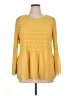 Alfani Yellow Long Sleeve Blouse Size XL - photo 1