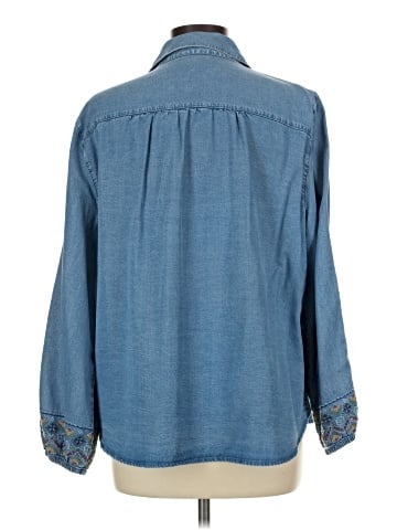 Alfred Dunner 3/4 Sleeve Button-Down Shirt (view 2)