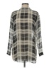 Max Mara Plaid Gray 3/4 Sleeve Blouse Size 8 - photo 1