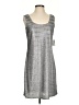 Ecru 100% Polyester Metallic Silver Casual Dress Size S - photo 1