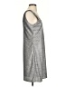 Ecru 100% Polyester Metallic Silver Casual Dress Size S - photo 4