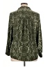 H&M 100% Polyester Animal Print Green Long Sleeve Blouse Size 14 - photo 2