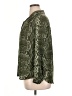 H&M 100% Polyester Animal Print Green Long Sleeve Blouse Size 14 - photo 5