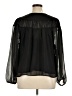 Old Navy 100% Polyester Black Long Sleeve Blouse Size XL - photo 2