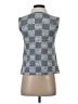 Lands' End Blue Sleeveless Button-Down Shirt Size XS - photo 2
