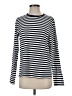 Muji Stripes Silver Long Sleeve Turtleneck Size S - photo 1