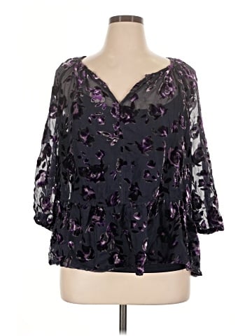 Faded Glory 3/4 Sleeve Blouse (view 1)