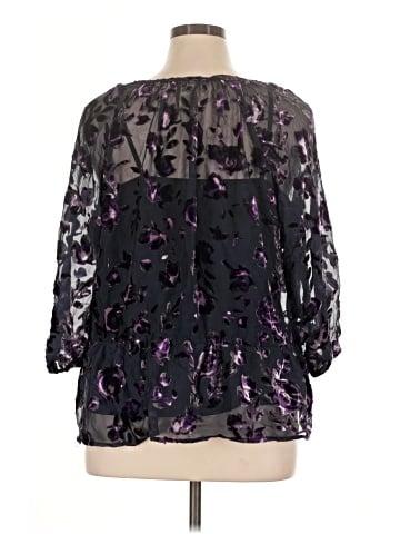 Faded Glory 3/4 Sleeve Blouse (view 2)