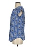 Artisan NY 100% Rayon Blue Short Sleeve Blouse Size S - photo 5