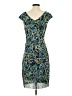 Kay Unger Print Blue Cocktail Dress Size S - photo 2