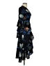 Shein 100% Polyester Black Blue Cocktail Dress Size XS - photo 4