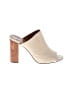 Tory Burch 100% Leather Ivory Heels Size 8 1/2 - photo 1