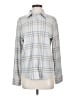 Faherty Plaid Gray Long Sleeve Blouse Size S - photo 1